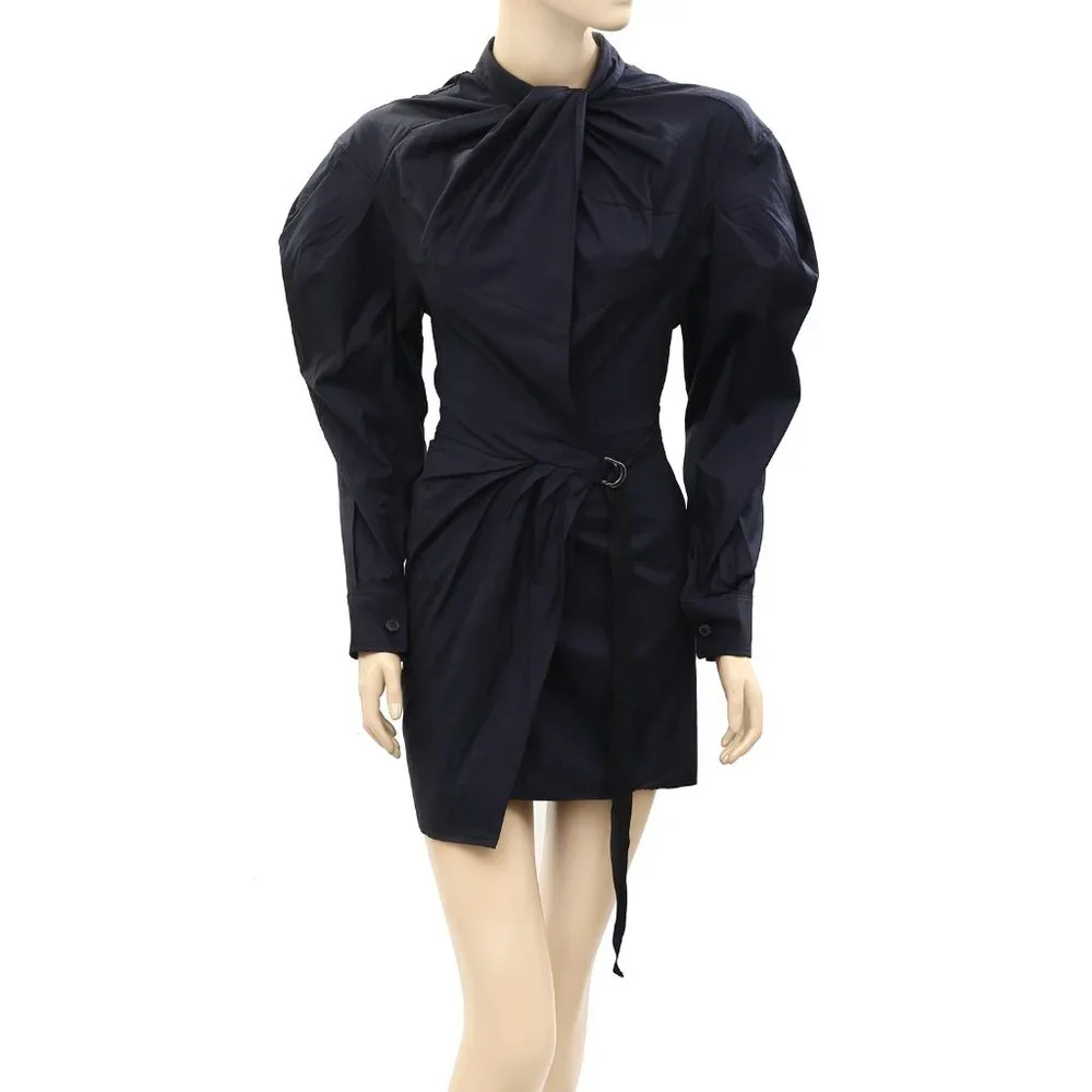 Zara Knot Black Mini Dress XS - Picture 4 of 8